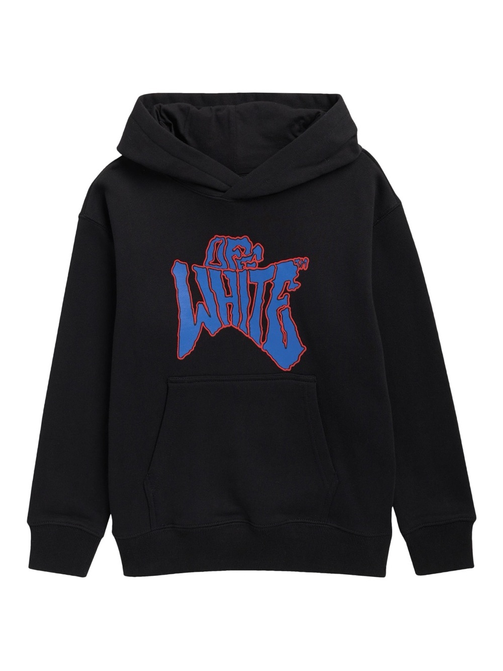 NWT Off-White Kids Black Graffiti Logo Hoodie Big Kid Medium 10/12